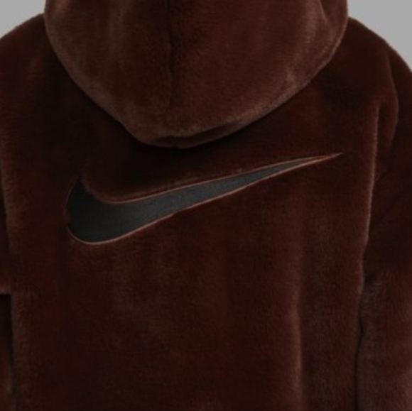 NWT nike faux fur jacket - Picture 9 of 10